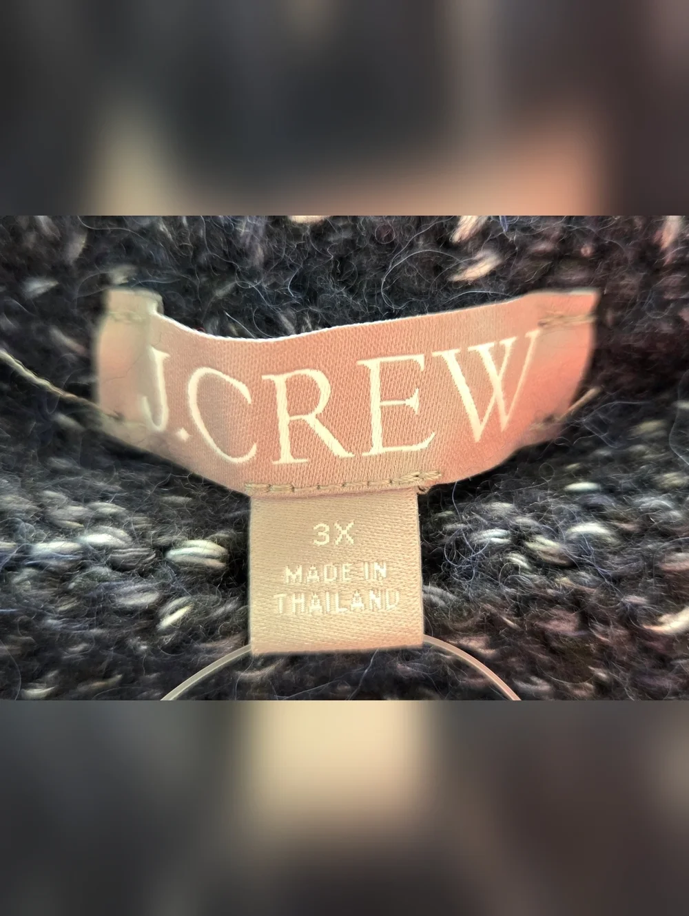 NWT J.CREW RELAXED CREWNECK PULLOVER MARLED ALPACA WOOL BLEND SWEATER.